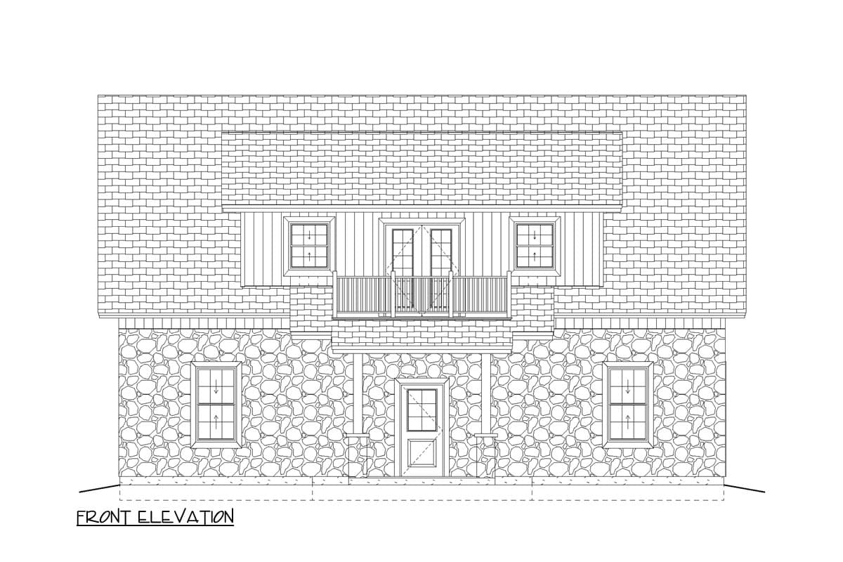 Plan 485003DUG: 2-Bed Carriage House Plan with Workshop and Upstairs Apartment - 2264 Sq Ft - Image #5 - Mountain, Rustic, Traditional