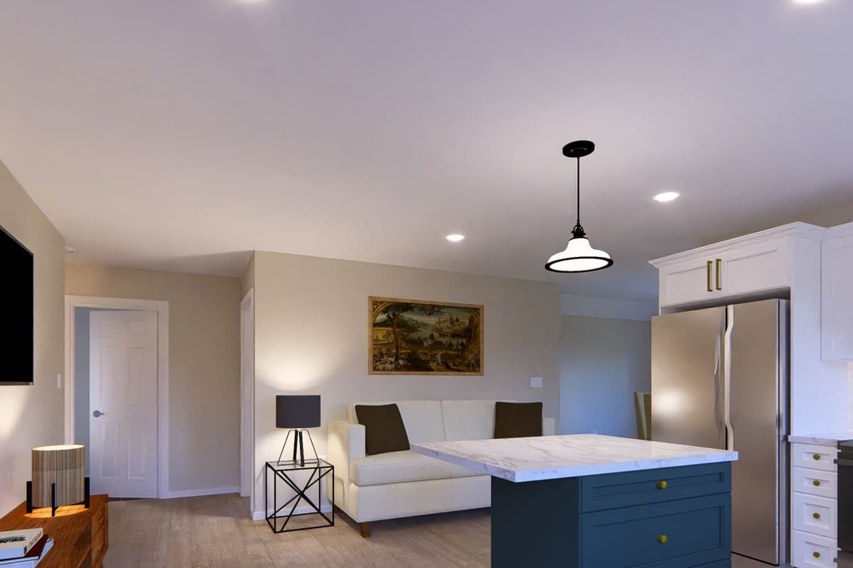 Plan 485003DUG: 2-Bed Carriage House Plan with Workshop and Upstairs Apartment - 2264 Sq Ft - Image #4 - Mountain, Rustic, Traditional