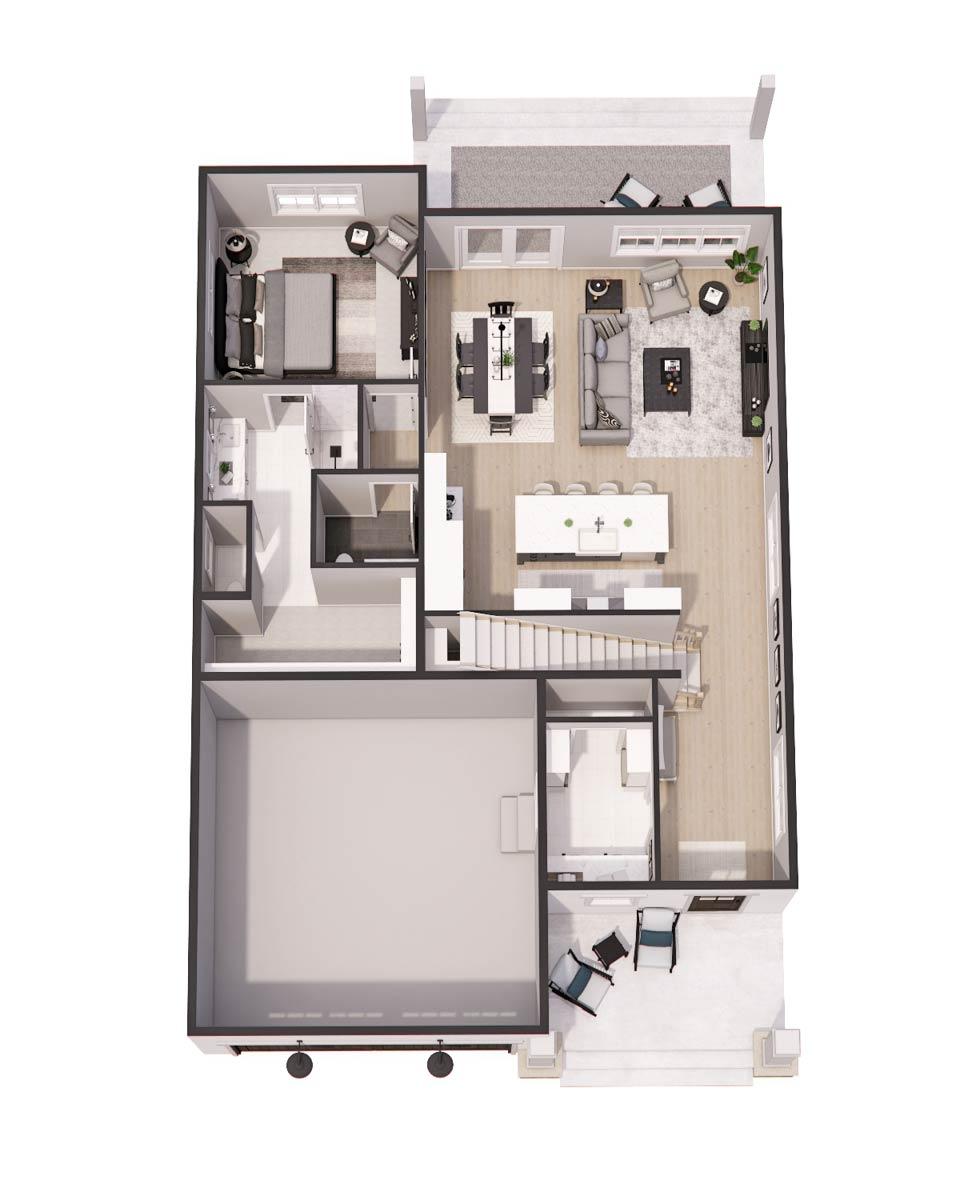 Plan 14815RK: 3-Bed Traditional Craftsman with Loft - 1995 Sq Ft - Image #44 - Craftsman, Traditional