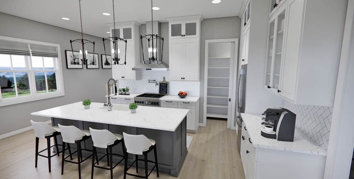 Plan 14815RK: 3-Bed Traditional Craftsman with Loft - 1995 Sq Ft - Image #14 - Craftsman, Traditional