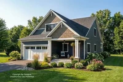 3-Bed Traditional Craftsman with Loft - 1995 Sq Ft