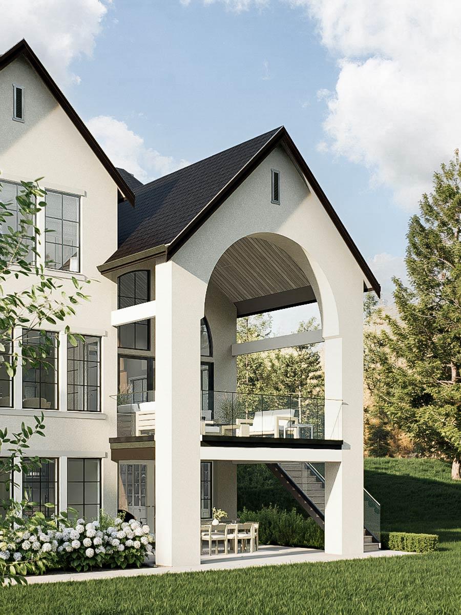 Plan 270109AF: 6-Bed Transitional French Country House Plan with 2-Bed Apartment - 4954 Sq Ft - Image #8 - Contemporary, European, French Country, Transitional