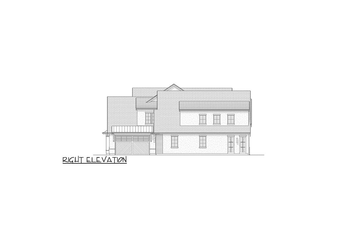 Plan 270109AF: 6-Bed Transitional French Country House Plan with 2-Bed Apartment - 4954 Sq Ft - Image #27 - Contemporary, European, French Country, Transitional