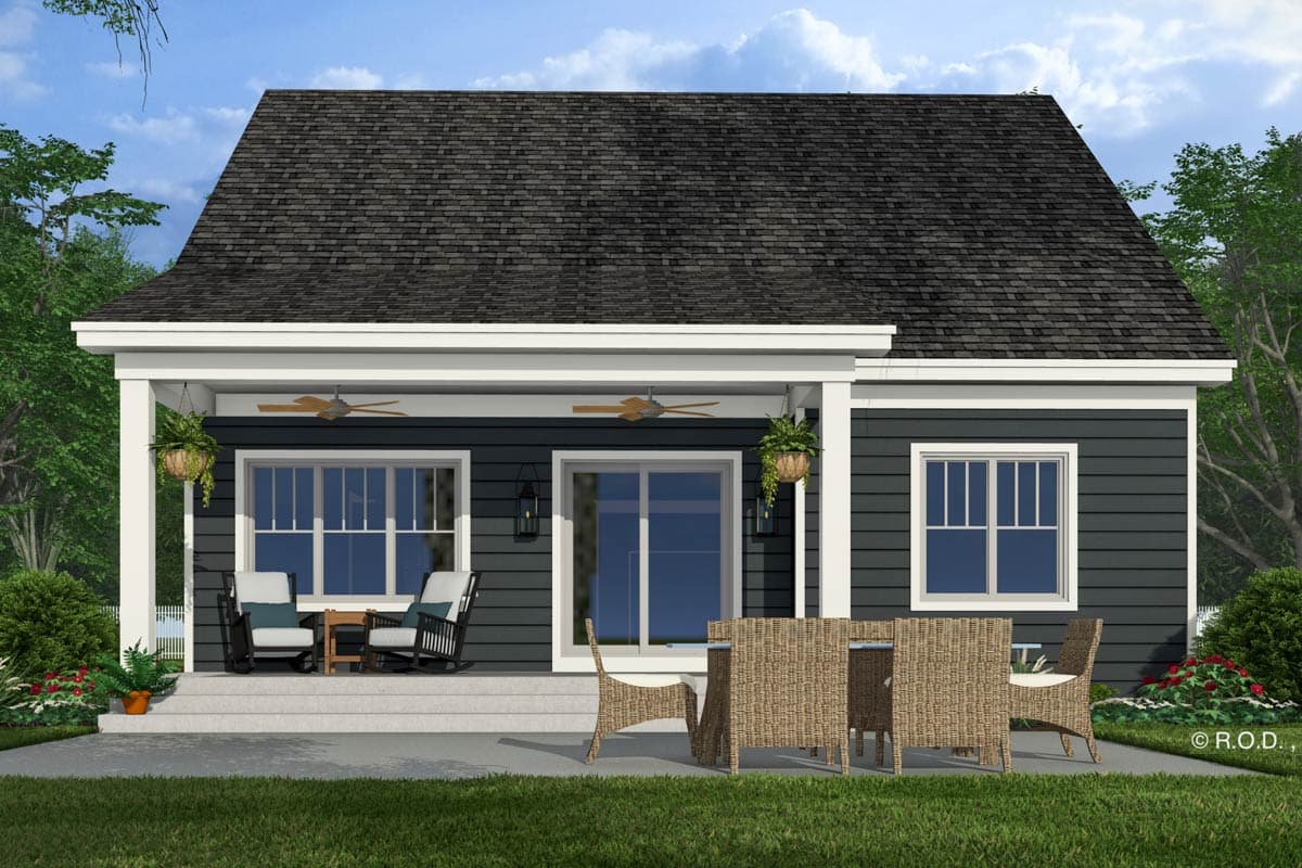 Plan 14816RK: 3-Bedroom Bungalow House Plan with Loft - 1995 Sq Ft - Image #6 - Craftsman, Traditional