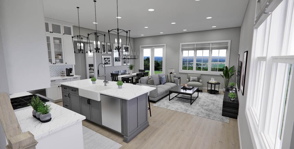 Plan 14816RK: 3-Bedroom Bungalow House Plan with Loft - 1995 Sq Ft - Image #12 - Craftsman, Traditional