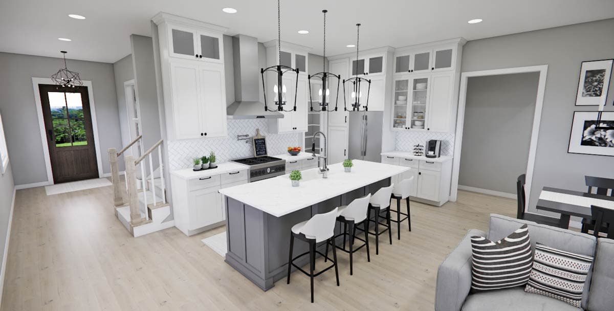 Plan 14816RK: 3-Bedroom Bungalow House Plan with Loft - 1995 Sq Ft - Image #13 - Craftsman, Traditional