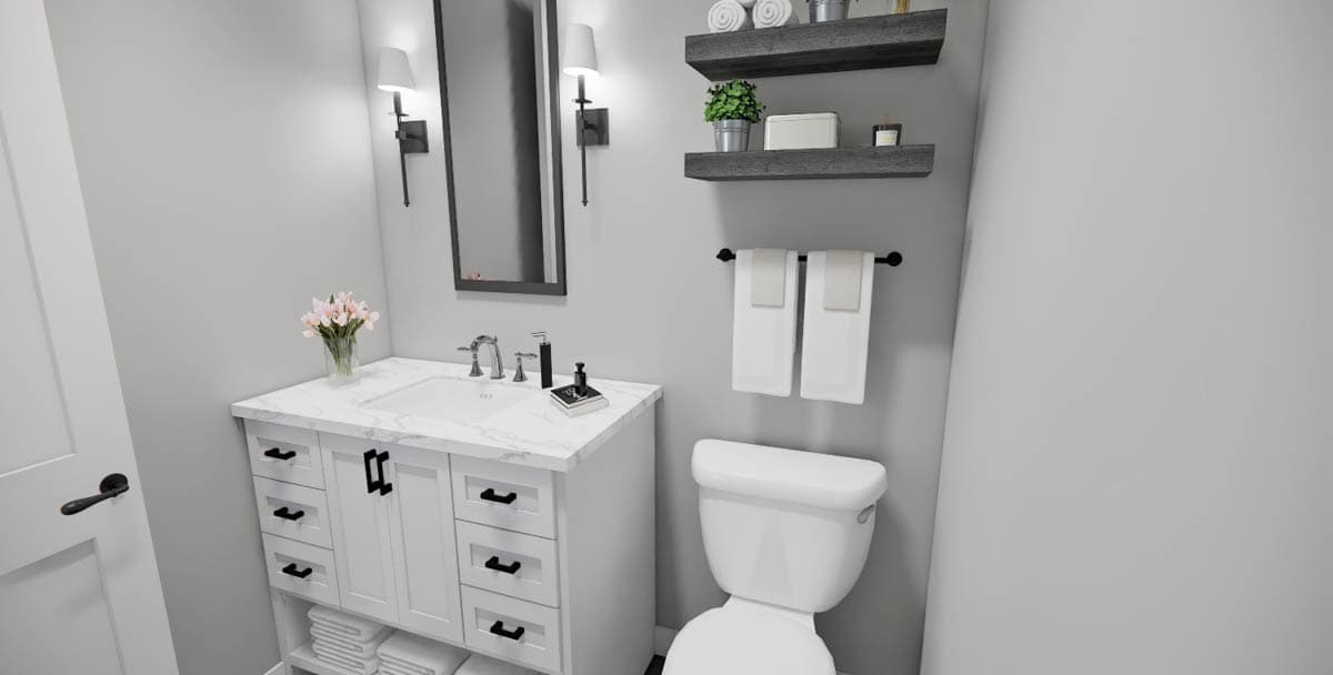 Plan 14816RK: 3-Bedroom Bungalow House Plan with Loft - 1995 Sq Ft - Image #25 - Craftsman, Traditional