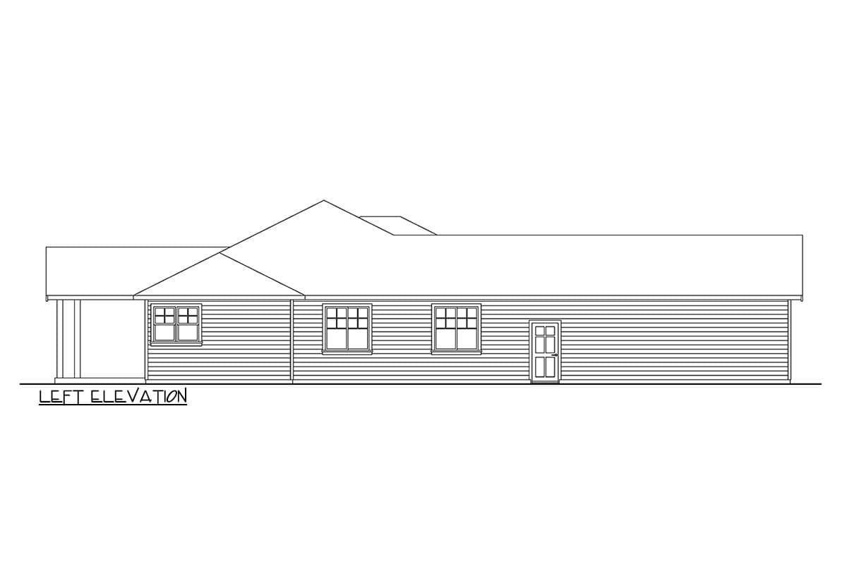 Plan 72439DA: 4-Bed Ranch House Plan with Vaulted Great Room - 3004 Sq Ft - Image #8 - Craftsman, Ranch, Traditional