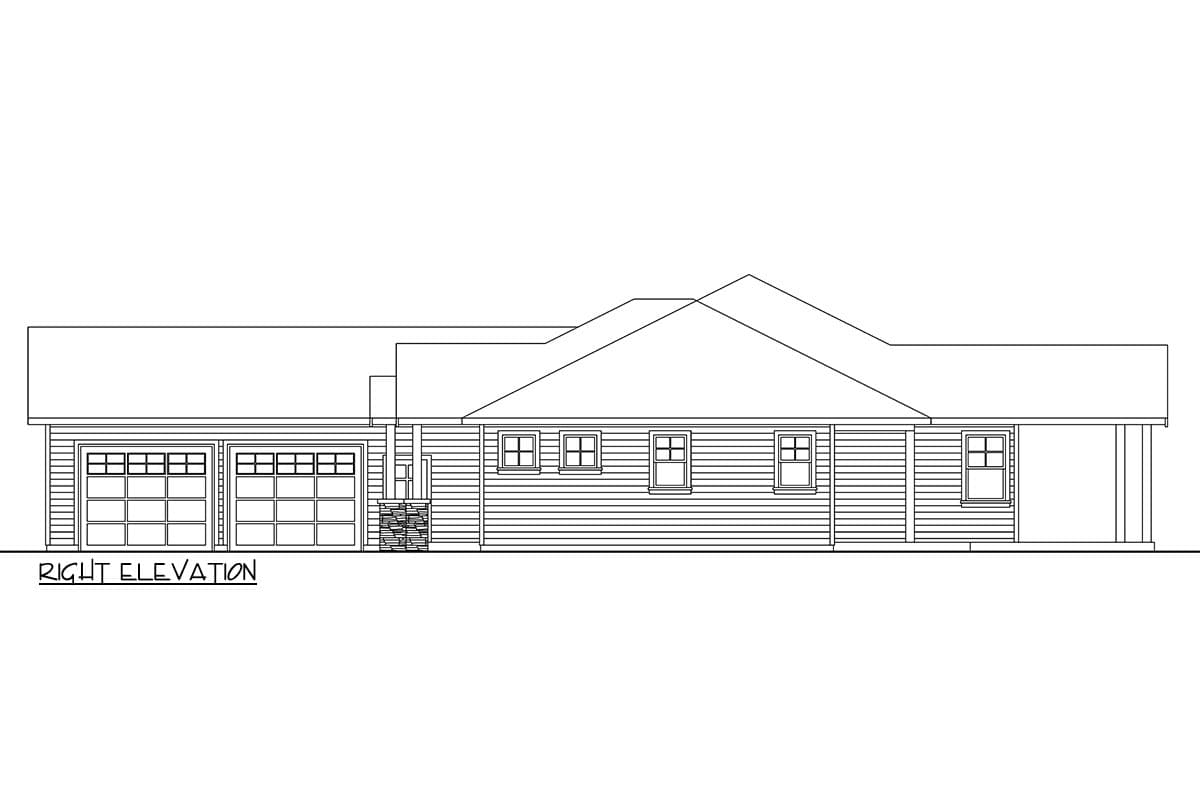 Plan 72439DA: 4-Bed Ranch House Plan with Vaulted Great Room - 3004 Sq Ft - Image #10 - Craftsman, Ranch, Traditional
