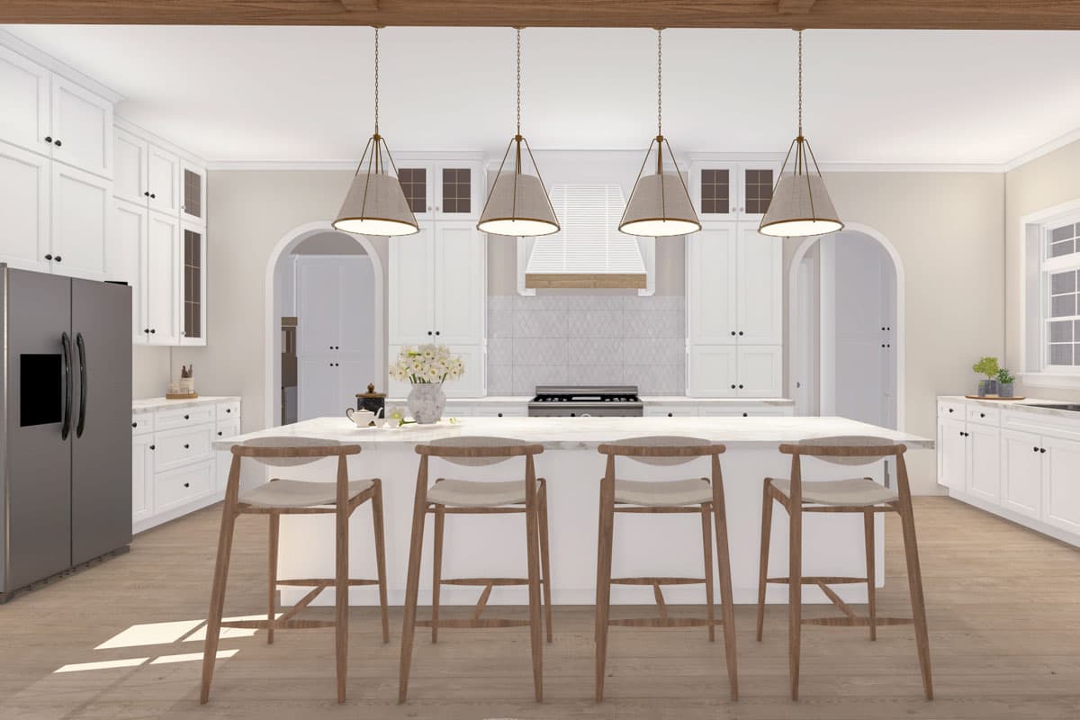 Plan 810030RBT: 3-Bed Transitional House Plan with Optional Bonus Room & Bedroom - 3250 Sq Ft - Image #4 - New American, Transitional