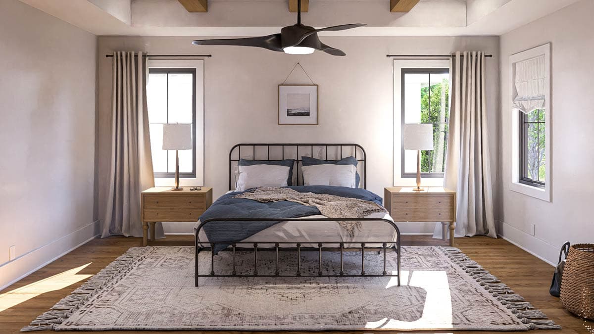 Plan 623430DJ: Two-Story Country Farmhouse Plan with 3 Bedrooms Upstairs - 1908 Sq Ft - Image #9 - Country, Farmhouse, Modern Farmhouse, New American, Traditional