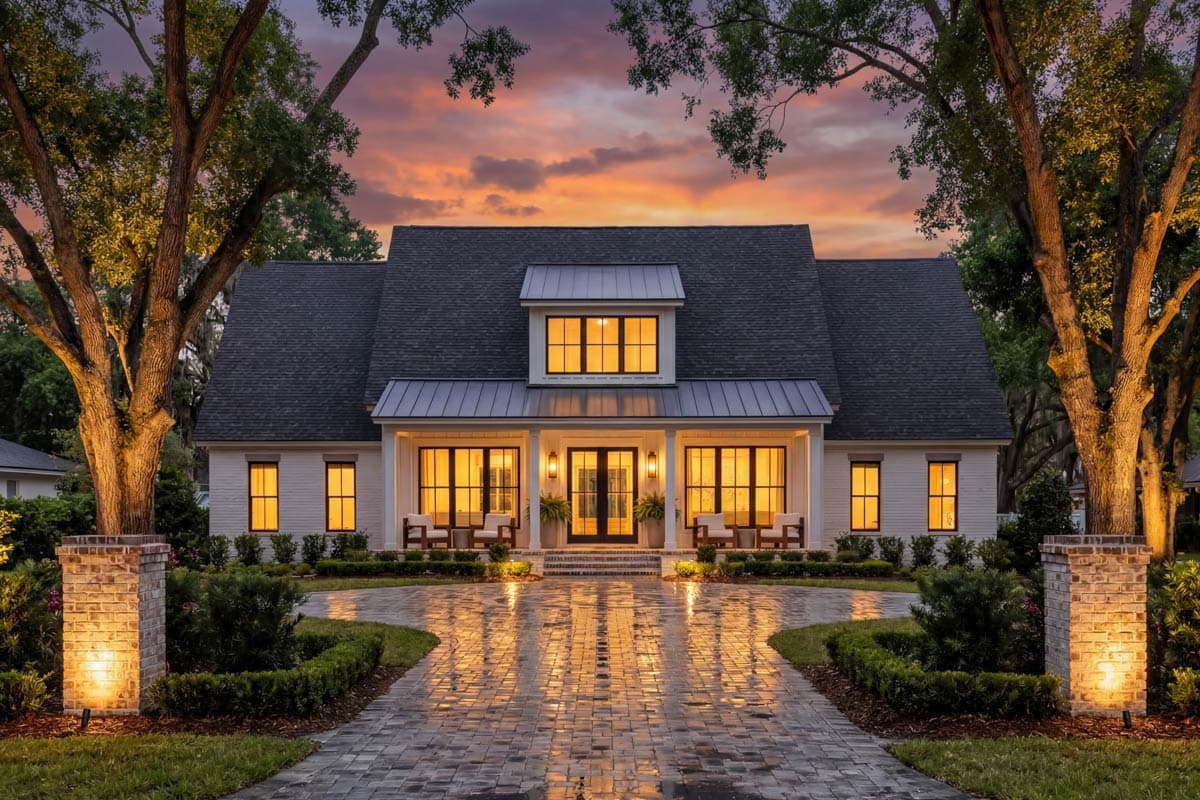 Plan 51975HZ: 4-Bed Modern Farmhouse Plan with Workshop and Home Office - 2585 Sq Ft - Image #9 - Farmhouse, Modern Farmhouse, New American