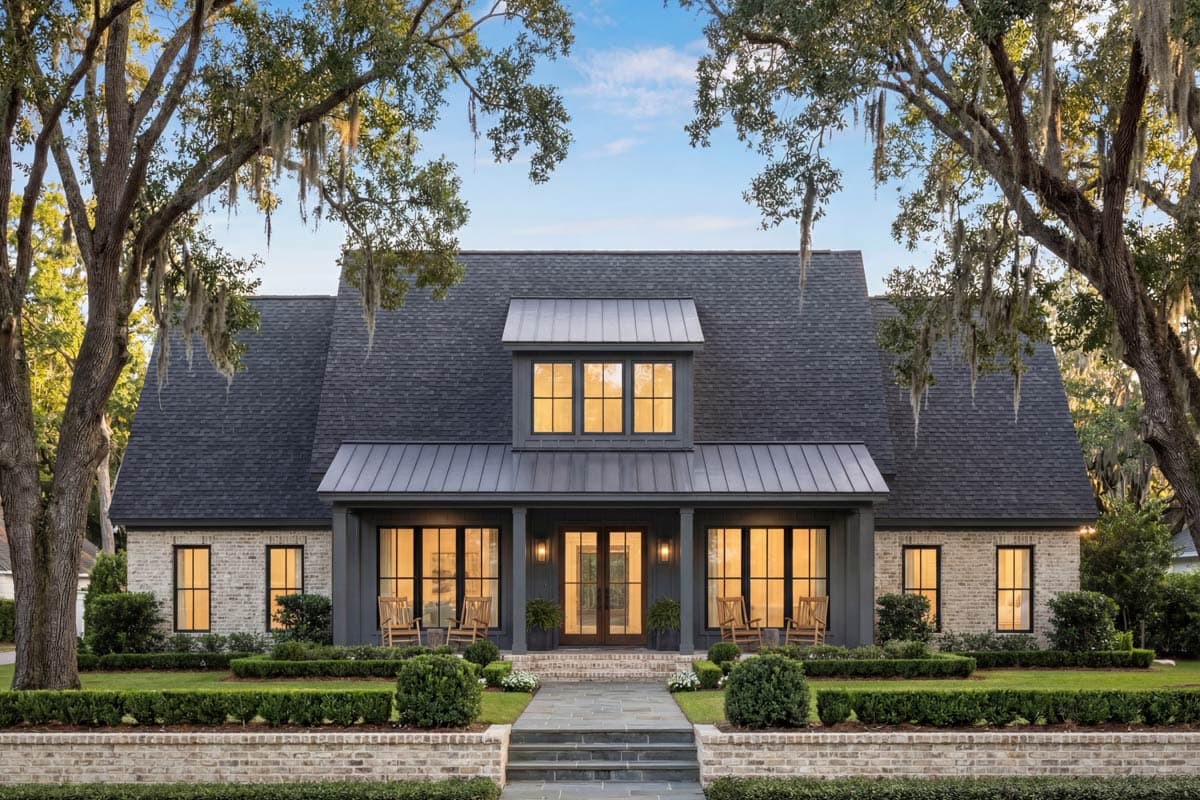 Plan 51975HZ: 4-Bed Modern Farmhouse Plan with Workshop and Home Office - 2585 Sq Ft - Image #8 - Farmhouse, Modern Farmhouse, New American