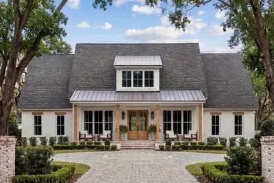 4-Bed Modern Farmhouse Plan with Workshop and Home Office - 2585 Sq Ft