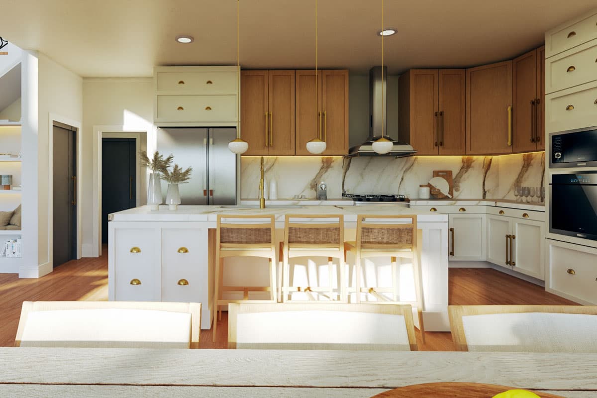 Plan 135298GRA: 5-Bed Modern Farmhouse Plan with Two-Story Great Room and a Bunk Room - Image #10 - Country, Farmhouse, Modern Farmhouse