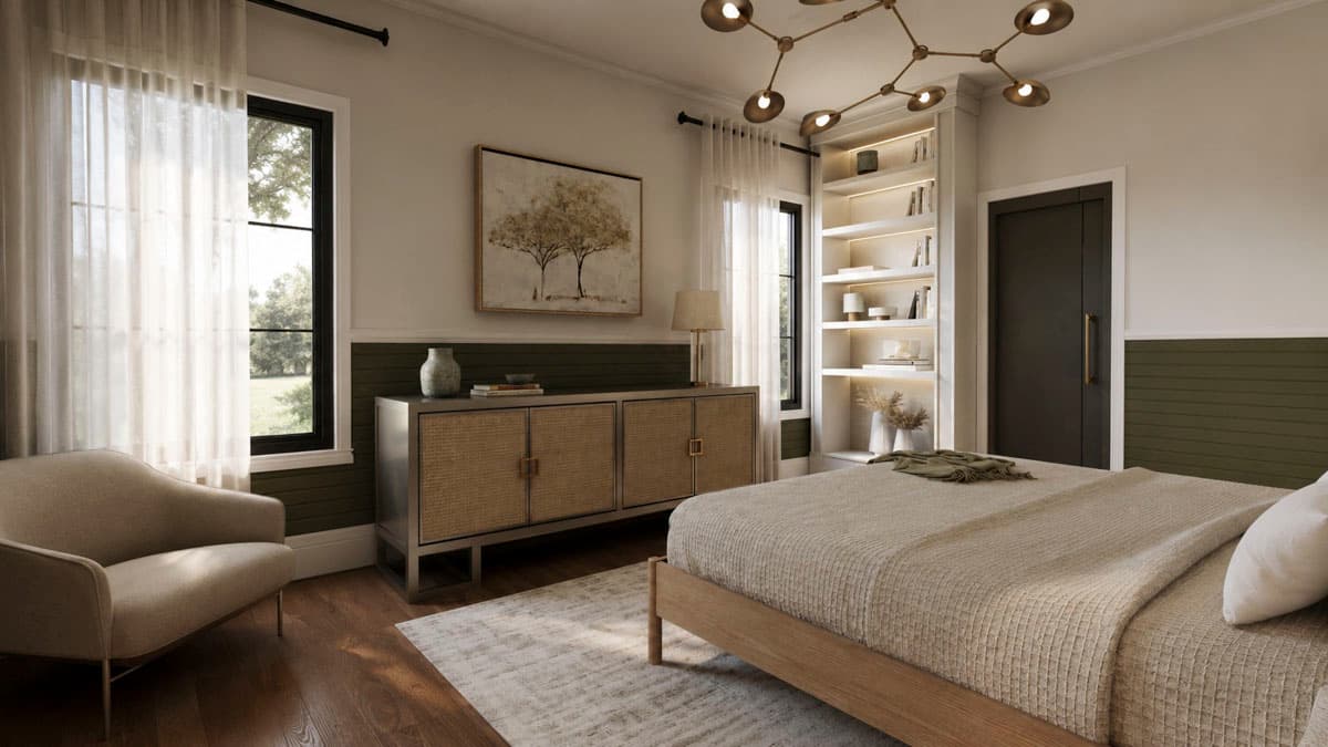 Plan 135298GRA: 5-Bed Modern Farmhouse Plan with Two-Story Great Room and a Bunk Room - Image #18 - Country, Farmhouse, Modern Farmhouse