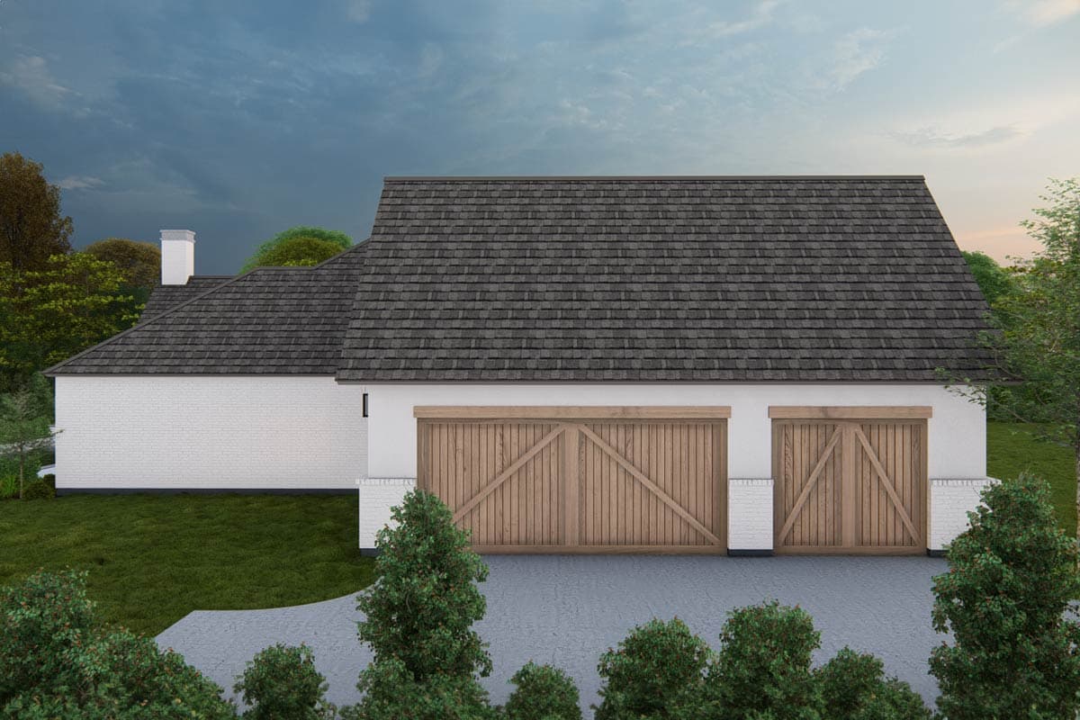 Plan 25444TF: 4-Bed New American House Plan with Guest Suite and Outdoor Kitchen - 3620 Sq Ft - Image #5 - Craftsman, New American, Ranch