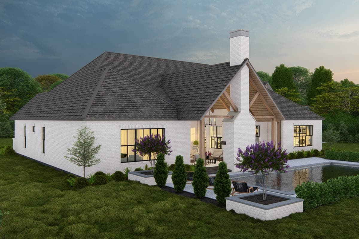 Plan 25444TF: 4-Bed New American House Plan with Guest Suite and Outdoor Kitchen - 3620 Sq Ft - Image #11 - Craftsman, New American, Ranch