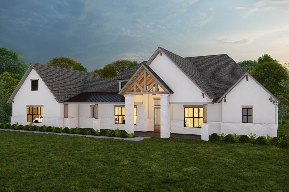 Plan 25444TF: 4-Bed New American House Plan with Guest Suite and Outdoor Kitchen - 3620 Sq Ft - Image #15 - Craftsman, New American, Ranch