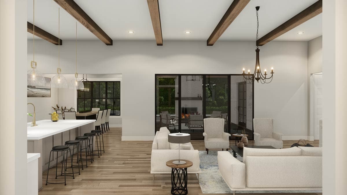 Plan 25444TF: 4-Bed New American House Plan with Guest Suite and Outdoor Kitchen - 3620 Sq Ft - Image #16 - Craftsman, New American, Ranch