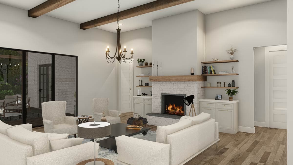 Plan 25444TF: 4-Bed New American House Plan with Guest Suite and Outdoor Kitchen - 3620 Sq Ft - Image #17 - Craftsman, New American, Ranch