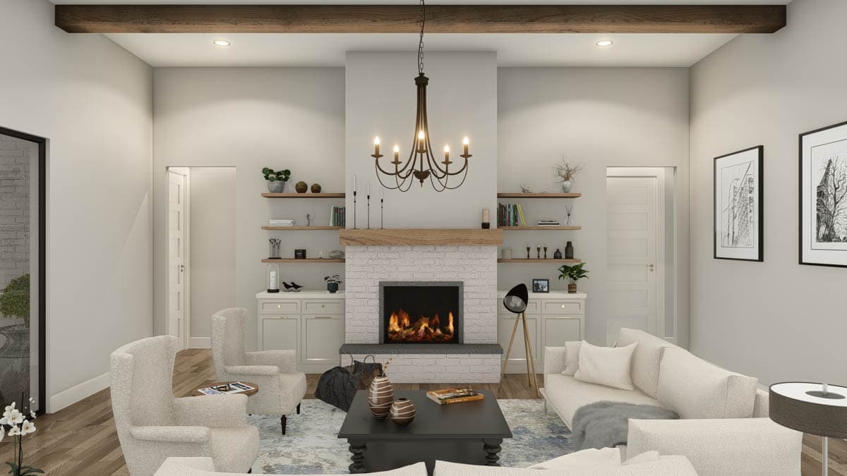 Plan 25444TF: 4-Bed New American House Plan with Guest Suite and Outdoor Kitchen - 3620 Sq Ft - Image #19 - Craftsman, New American, Ranch