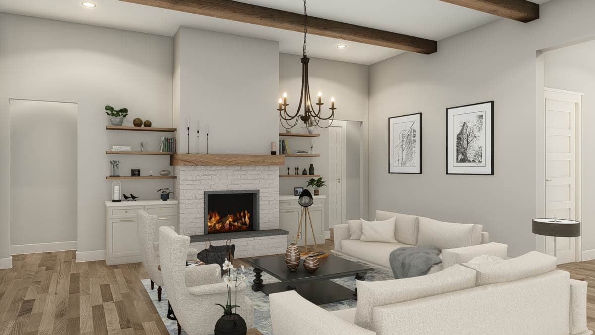 Plan 25444TF: 4-Bed New American House Plan with Guest Suite and Outdoor Kitchen - 3620 Sq Ft - Image #20 - Craftsman, New American, Ranch