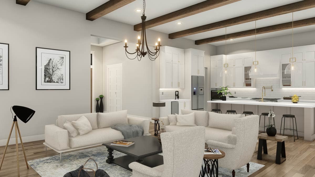 Plan 25444TF: 4-Bed New American House Plan with Guest Suite and Outdoor Kitchen - 3620 Sq Ft - Image #21 - Craftsman, New American, Ranch