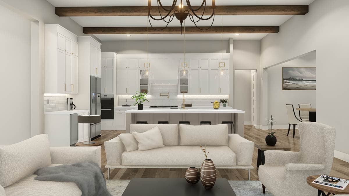 Plan 25444TF: 4-Bed New American House Plan with Guest Suite and Outdoor Kitchen - 3620 Sq Ft - Image #22 - Craftsman, New American, Ranch