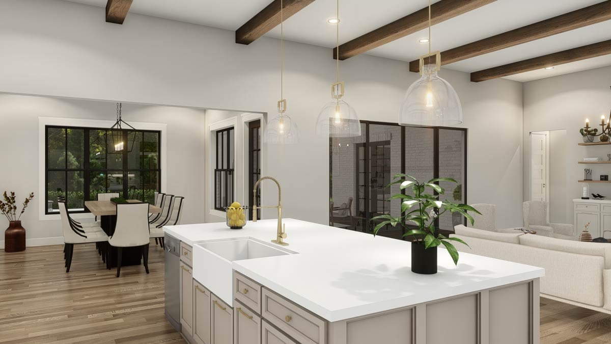 Plan 25444TF: 4-Bed New American House Plan with Guest Suite and Outdoor Kitchen - 3620 Sq Ft - Image #26 - Craftsman, New American, Ranch