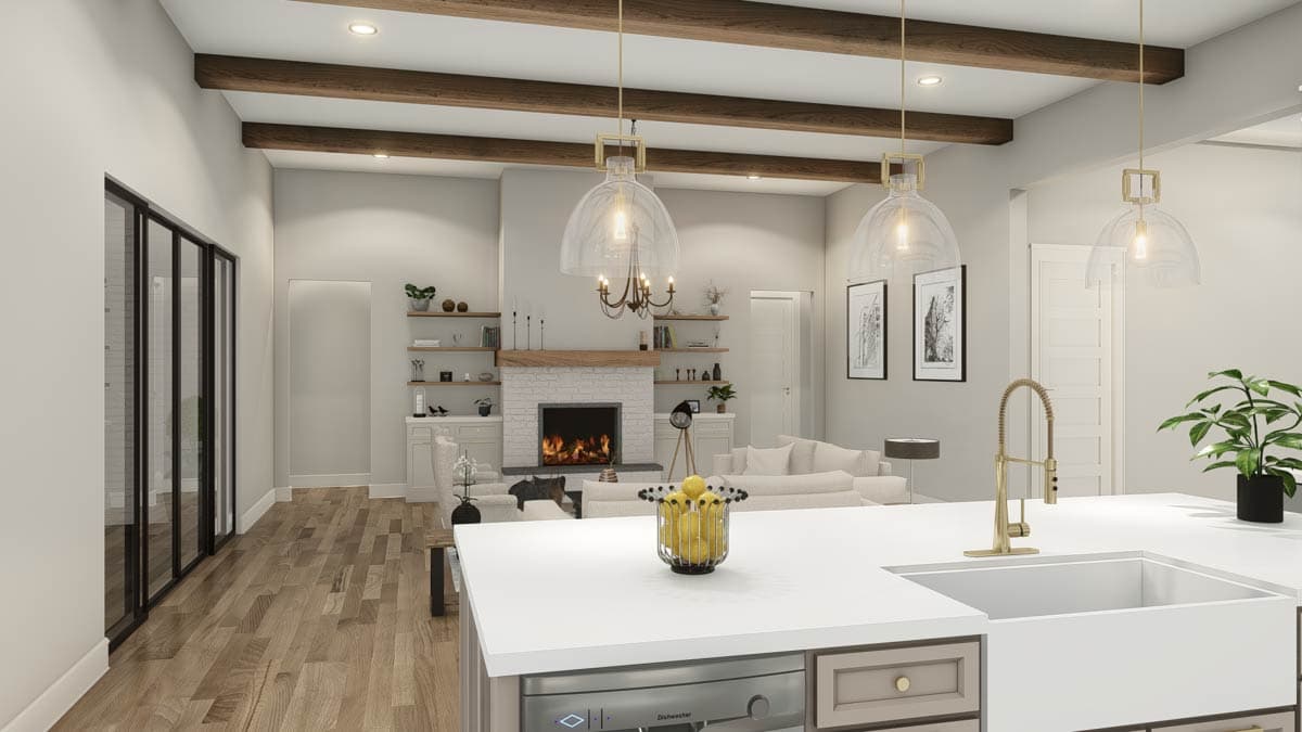 Plan 25444TF: 4-Bed New American House Plan with Guest Suite and Outdoor Kitchen - 3620 Sq Ft - Image #27 - Craftsman, New American, Ranch