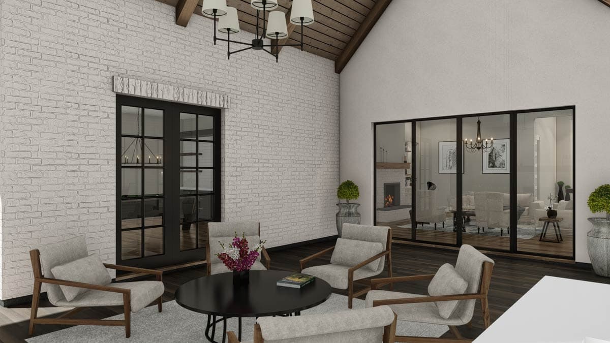 Plan 25444TF: 4-Bed New American House Plan with Guest Suite and Outdoor Kitchen - 3620 Sq Ft - Image #32 - Craftsman, New American, Ranch