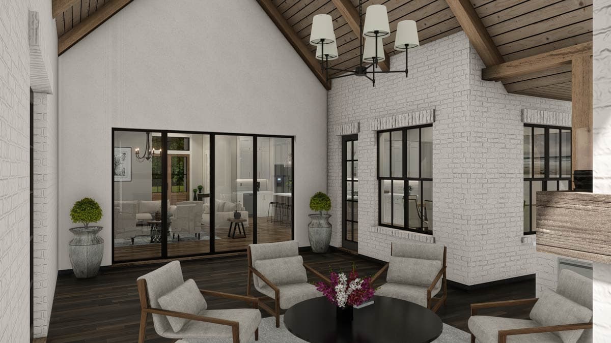 Plan 25444TF: 4-Bed New American House Plan with Guest Suite and Outdoor Kitchen - 3620 Sq Ft - Image #33 - Craftsman, New American, Ranch