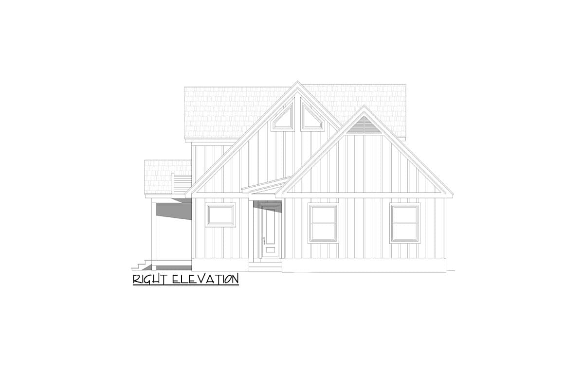 Plan 680432VR: 2-Bed Lake House Plan with Two-Story Great Room - 2644 Sq Ft - Image #9 - Country, Mountain