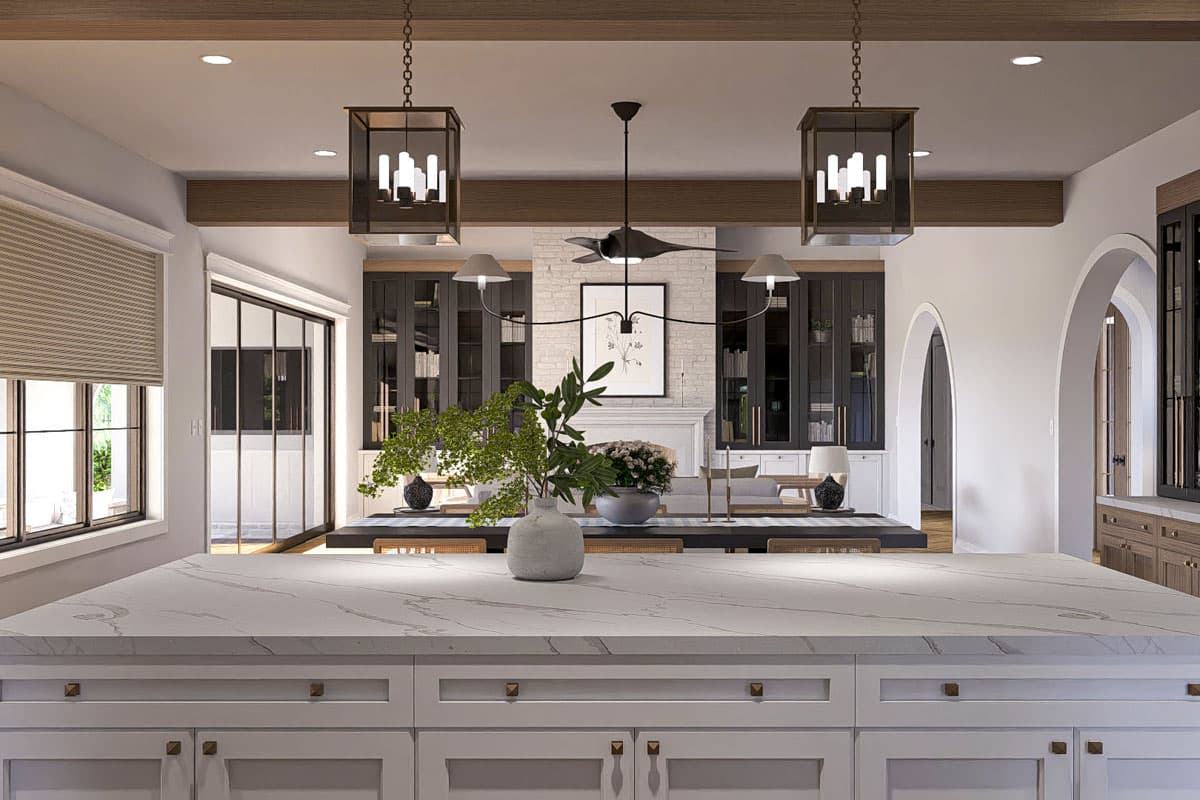 Plan 623433DJ: 5-Bed Transitional European House Plan with Outdoor Kitchen - 4665 Sq Ft - Image #18 - European, French Country, Transitional