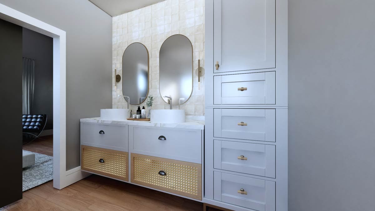 Plan 135300GRA: 3-Bed Contemporary House Plan with Expansive Rear Windows - 1720 Sq Ft - Image #16 - Contemporary, Mid Century Modern, Modern