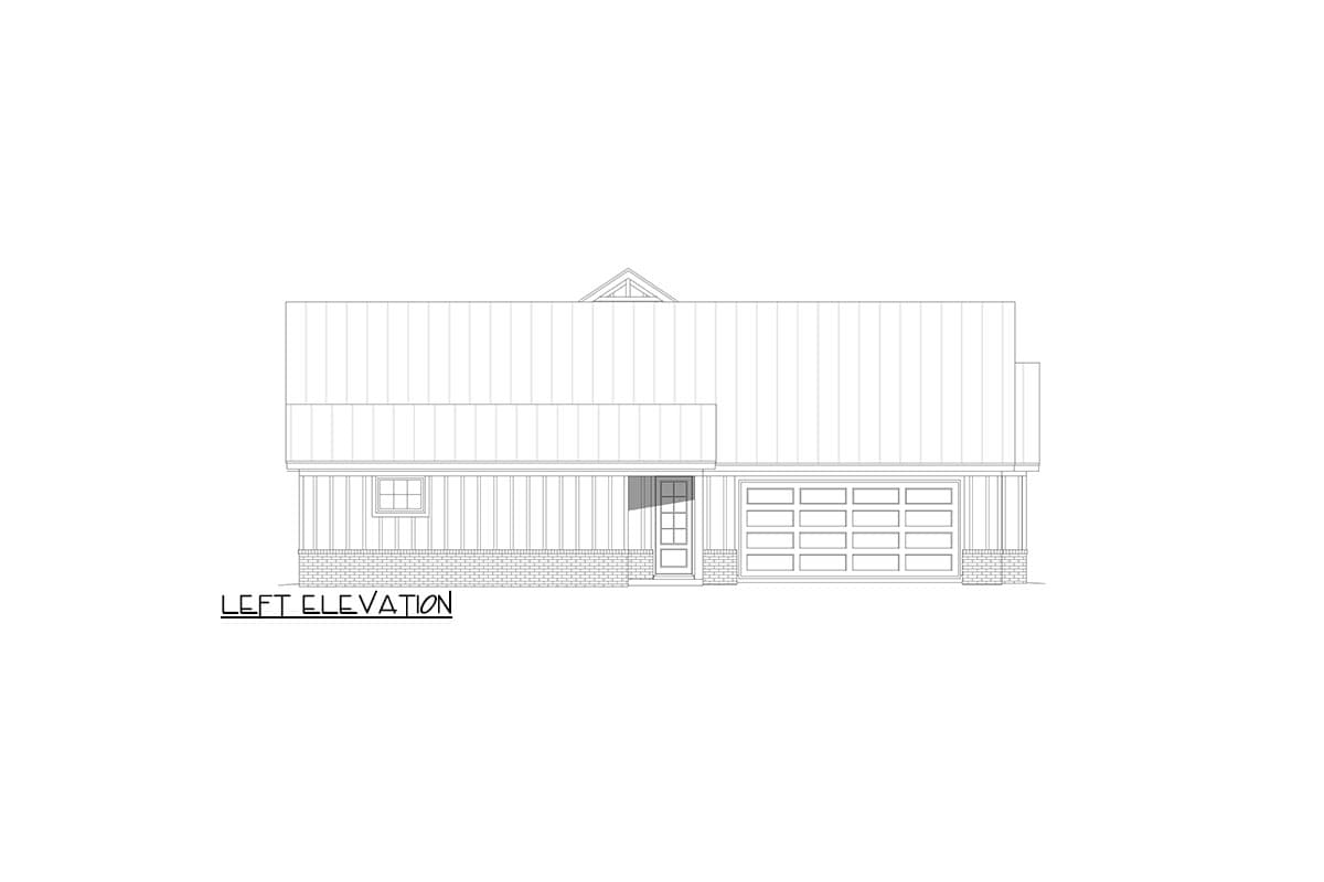 Plan 680434VR: 3-Bed Farmhouse Plan with Wrap-Around Porch and Single Dormer - 2247  Sq Ft - Image #10 - Country, Craftsman, Mountain
