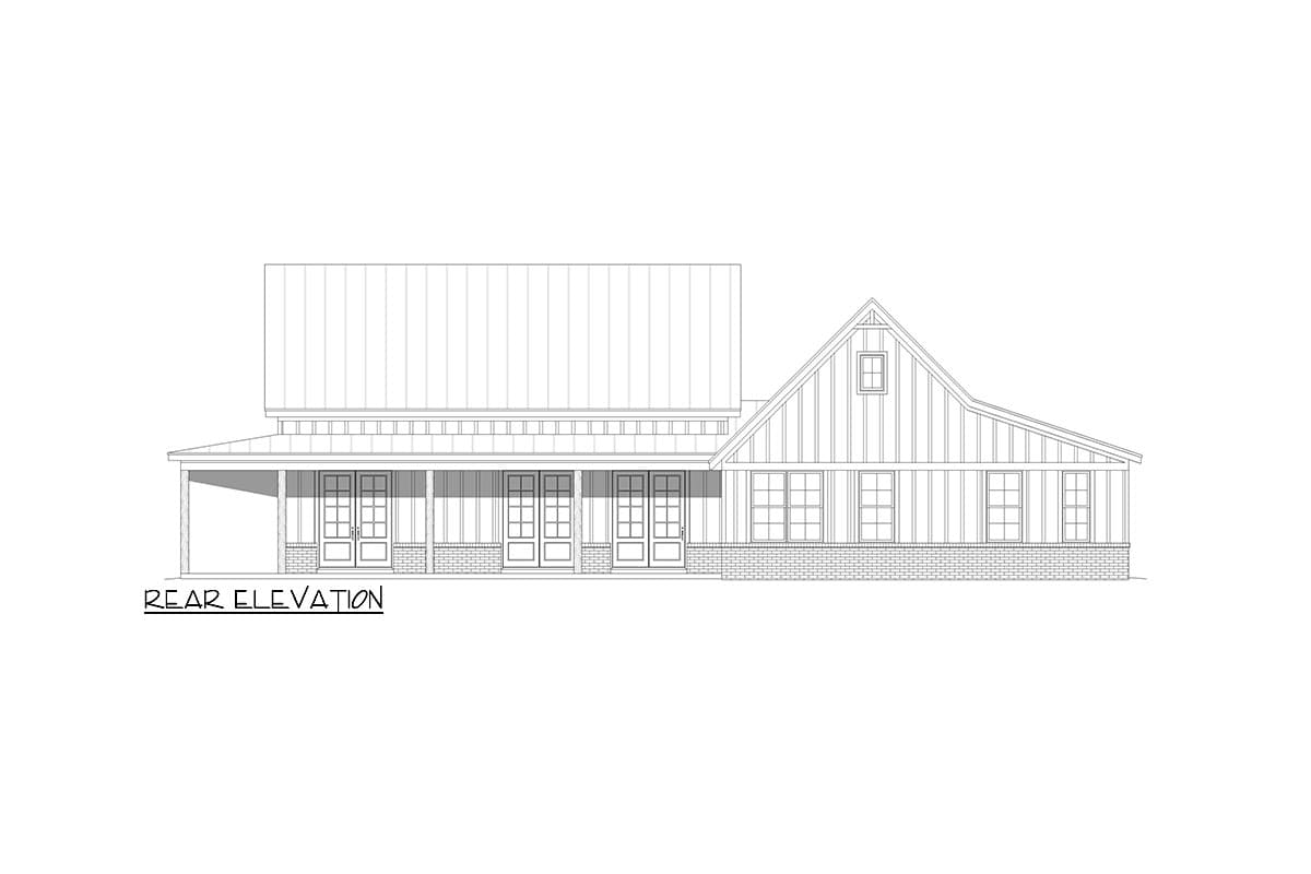 Plan 680434VR: 3-Bed Farmhouse Plan with Wrap-Around Porch and Single Dormer - 2247  Sq Ft - Image #11 - Country, Craftsman, Mountain