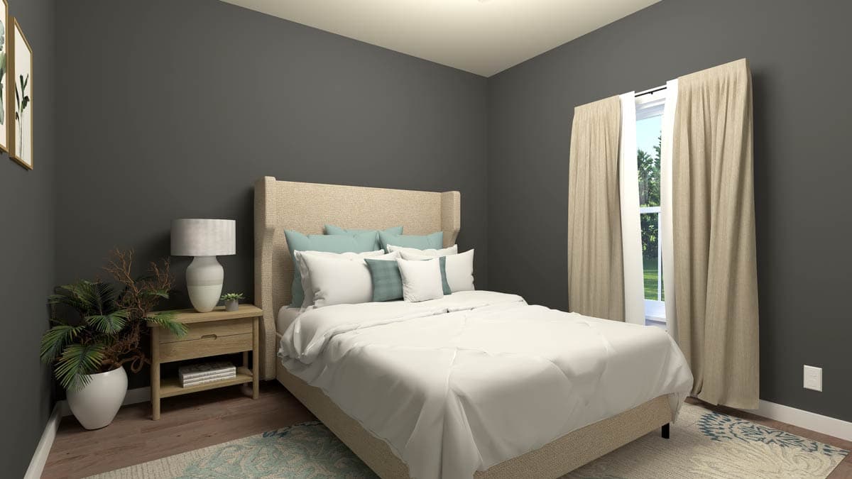 Plan 25045DH: 3-Bedroom Country House Plan with 2-Car Garage - 1788 Sq Ft - Image #7 - Cottage, Country, Ranch