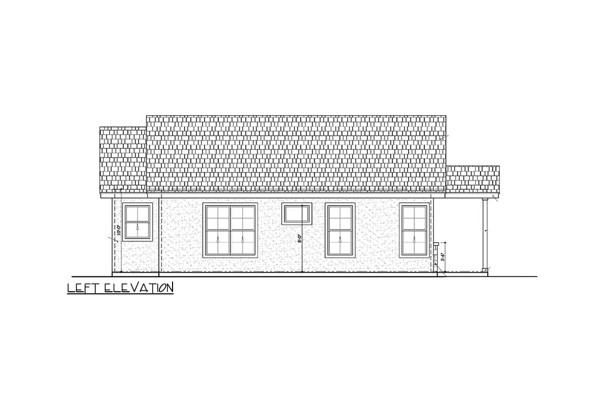Plan 430094LY: One-Story Country Cottage House Plan with 2-Beds Under 1000 Sq Ft - Image #10 - Cottage, Country, Craftsman, Traditional