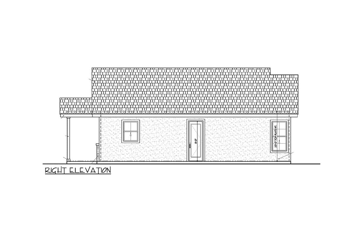 Plan 430094LY: One-Story Country Cottage House Plan with 2-Beds Under 1000 Sq Ft - Image #12 - Cottage, Country, Craftsman, Traditional