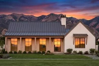 3-Bed Contemporary Country House Plan with Wide Front and Rear Porches - 1500 Sq Ft