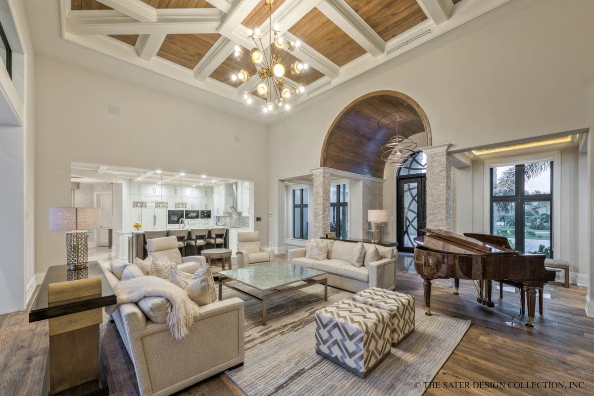 Plan 340129STR: Two-Story Mediterranean House Plan with Outdoor Kitchen and Fireplace - 5330 Sq Ft - Image #19 - Coastal, Florida-Style, Mediterranean, Tuscan