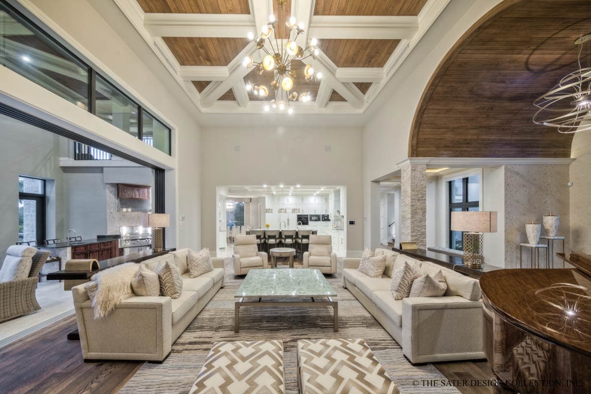 Plan 340129STR: Two-Story Mediterranean House Plan with Outdoor Kitchen and Fireplace - 5330 Sq Ft - Image #20 - Coastal, Florida-Style, Mediterranean, Tuscan