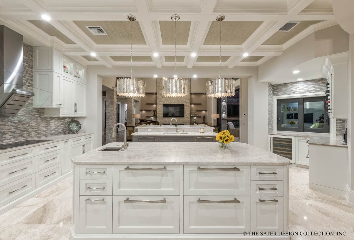 Plan 340129STR: Two-Story Mediterranean House Plan with Outdoor Kitchen and Fireplace - 5330 Sq Ft - Image #24 - Coastal, Florida-Style, Mediterranean, Tuscan