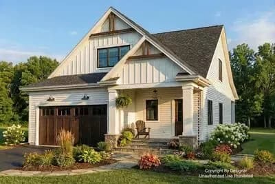 Two-Story Country Farmhouse with Main Floor Master - 1995 Sq Ft