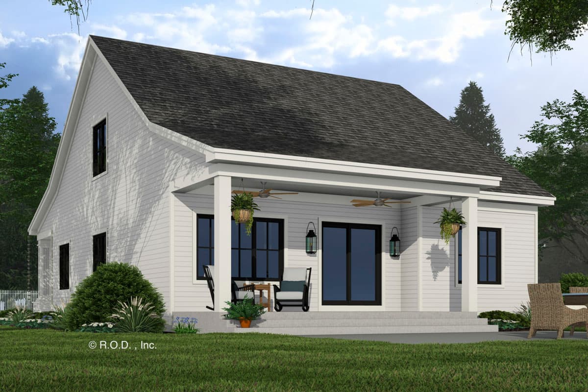 Plan 14825RK: Two-Story Country Farmhouse with Loft Above - 1995 Sq Ft - Image #7 - Country, Farmhouse