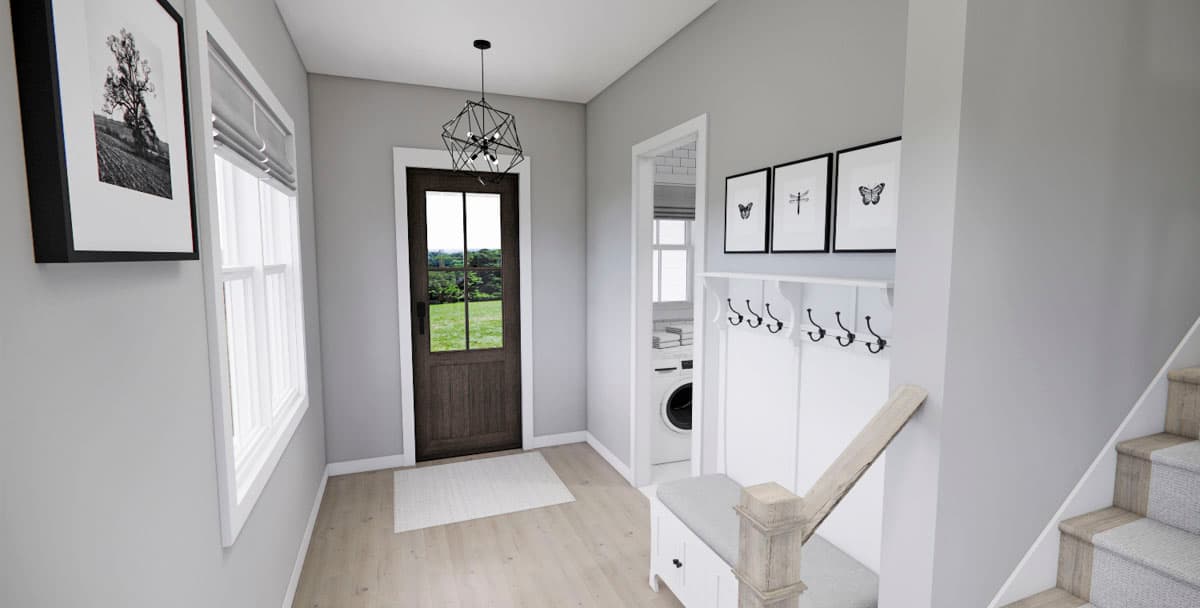 Plan 14825RK: Two-Story Country Farmhouse with Loft Above - 1995 Sq Ft - Image #9 - Country, Farmhouse