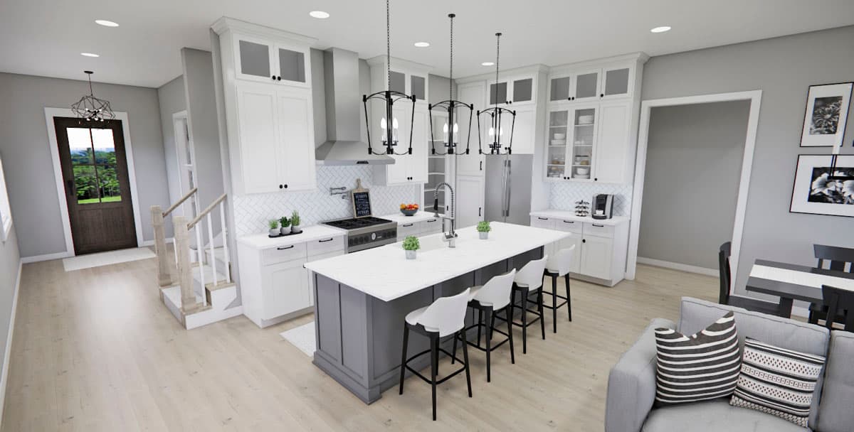 Plan 14825RK: Two-Story Country Farmhouse with Loft Above - 1995 Sq Ft - Image #13 - Country, Farmhouse