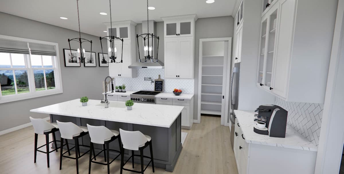 Plan 14825RK: Two-Story Country Farmhouse with Loft Above - 1995 Sq Ft - Image #14 - Country, Farmhouse